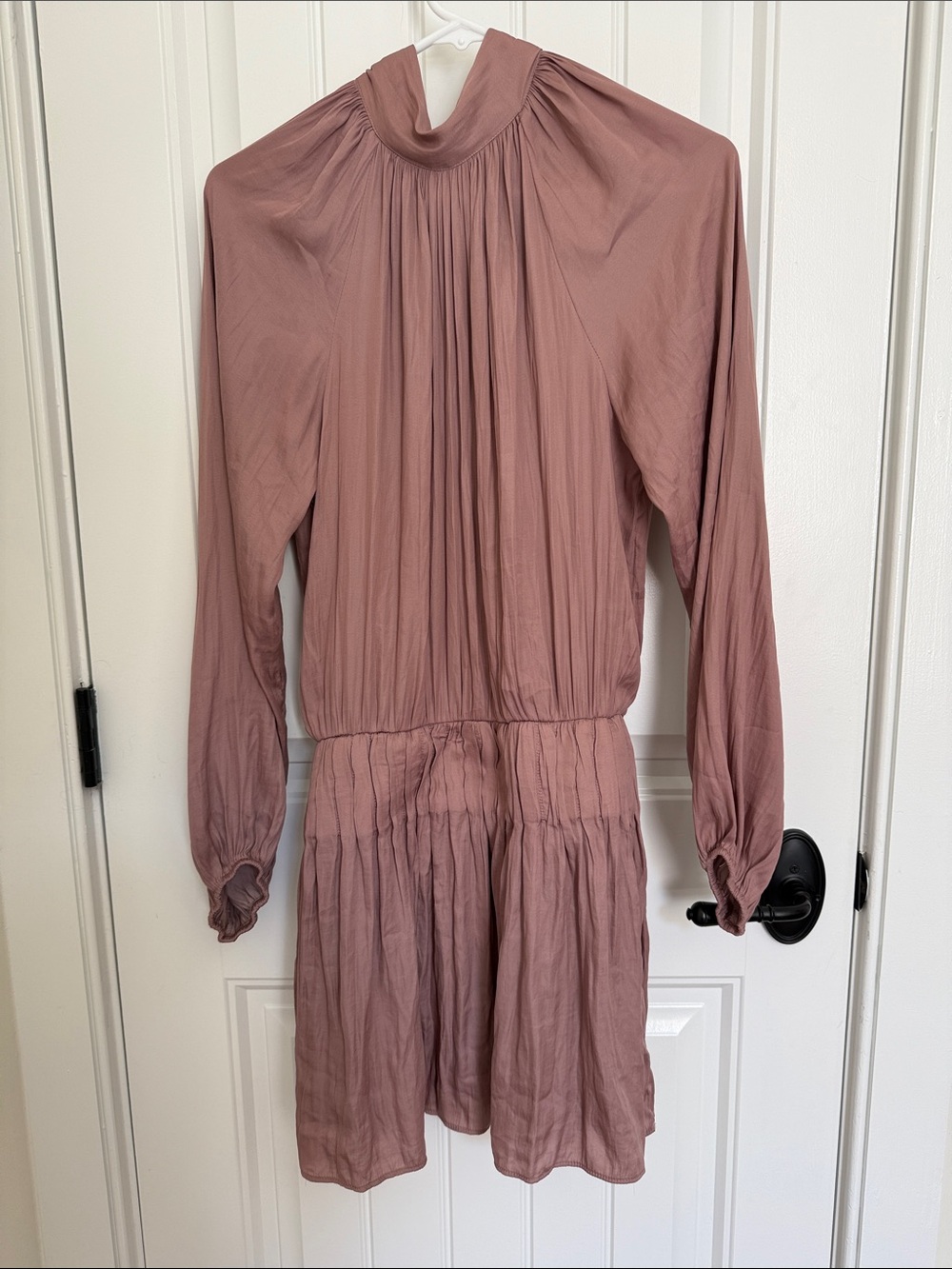 DO+BE Mauve Pink Long-Sleeve Mini Dress
